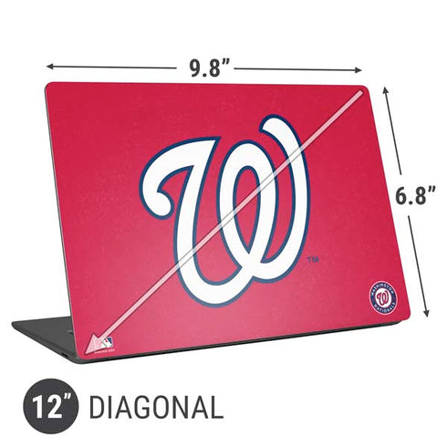 MLB Washington Nationals - Solid Distressed Universal Laptop 12in (9.8 x 6.8in) Skin