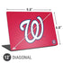 MLB Washington Nationals - Solid Distressed Universal Laptop 12in (9.8 x 6.8in) Skin