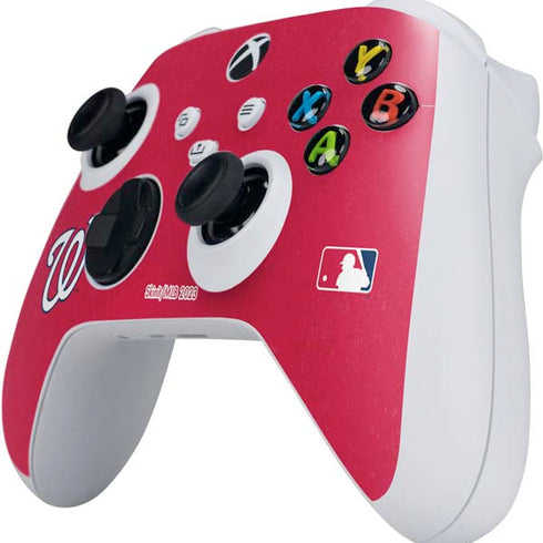 MLB Washington Nationals - Solid Distressed Xbox Series S Controller Skin