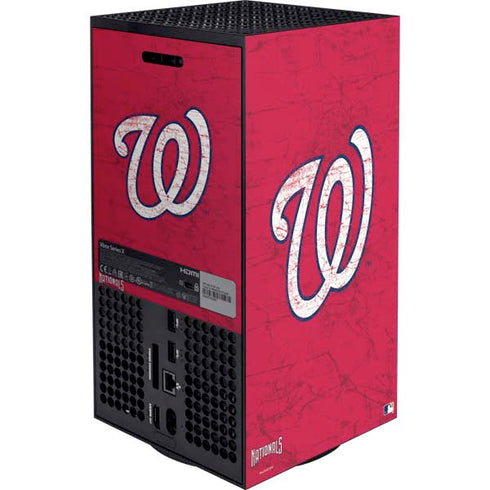 MLB Washington Nationals - Solid Distressed Xbox Series X Bundle Skin