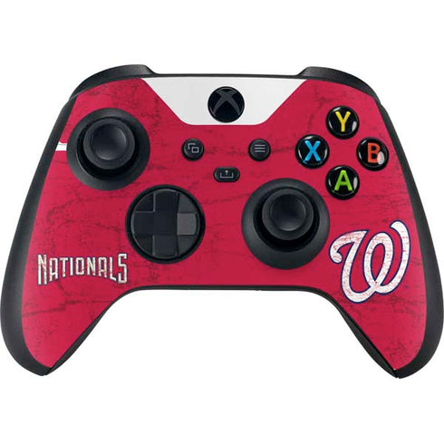 MLB Washington Nationals - Solid Distressed Xbox Series X Bundle Skin