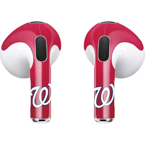 MLB Washington Nationals Alternate Jersey Apple AirPods (3rd Gen 2021) Skin