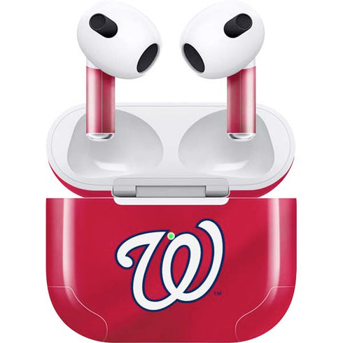 MLB Washington Nationals Alternate Jersey Apple AirPods (3rd Gen 2021) Skin