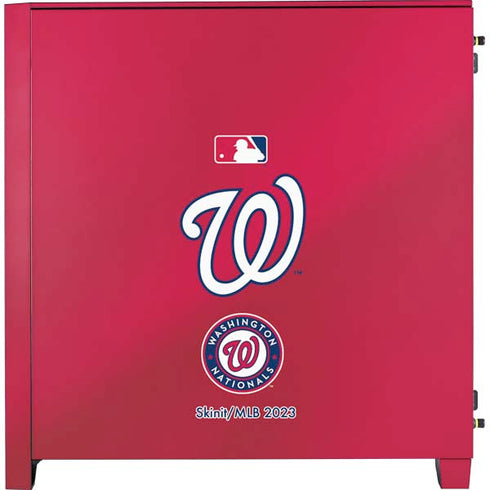 MLB Washington Nationals Alternate Jersey Corsair 4000D Tempered Glass Mid-Tower ATX Case Skin