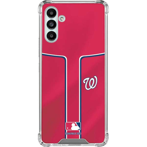 MLB Washington Nationals Alternate Jersey Galaxy A13 5G Clear Case