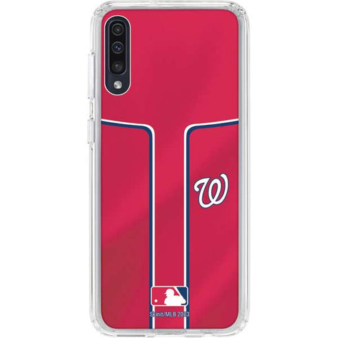 MLB Washington Nationals Alternate Jersey Galaxy A50 Clear Case
