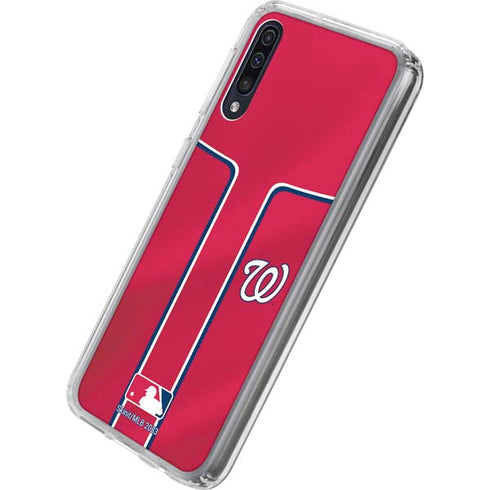 MLB Washington Nationals Alternate Jersey Galaxy A50 Clear Case