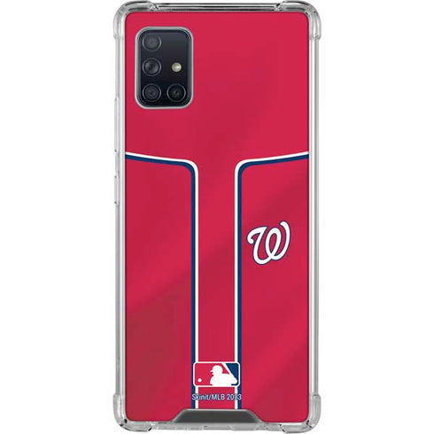 MLB Washington Nationals Alternate Jersey Galaxy A51 5G Clear Case