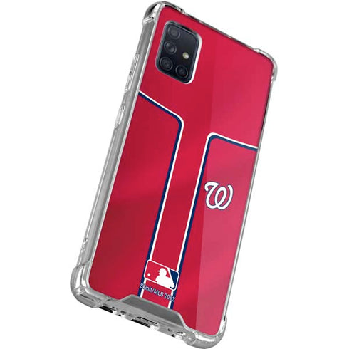 MLB Washington Nationals Alternate Jersey Galaxy A51 5G Clear Case