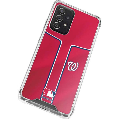 MLB Washington Nationals Alternate Jersey Galaxy A52 5G Clear Case
