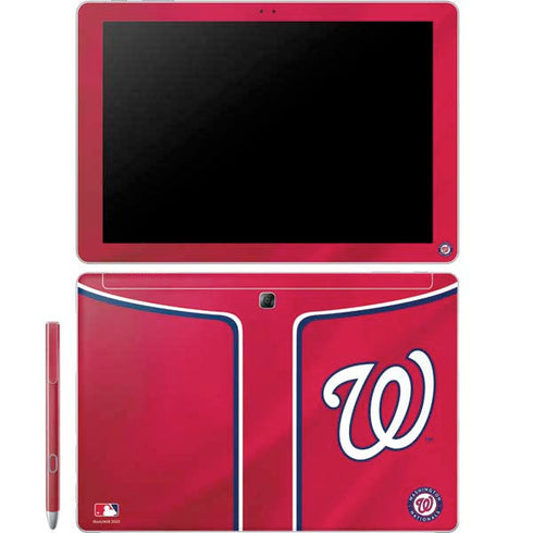 MLB Washington Nationals Alternate Jersey Galaxy Book 12in Skin
