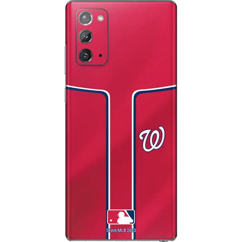 MLB Washington Nationals Alternate Jersey Galaxy Note20 5G Skin