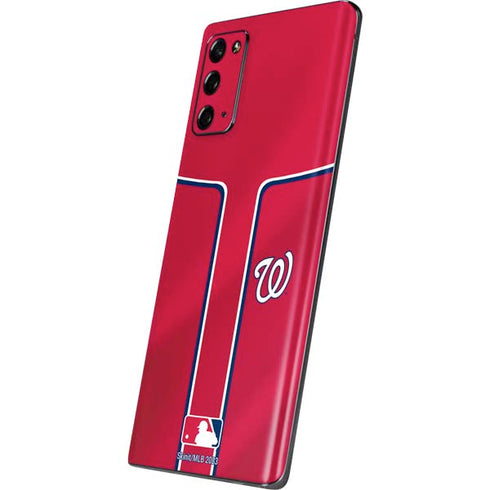 MLB Washington Nationals Alternate Jersey Galaxy Note20 5G Skin