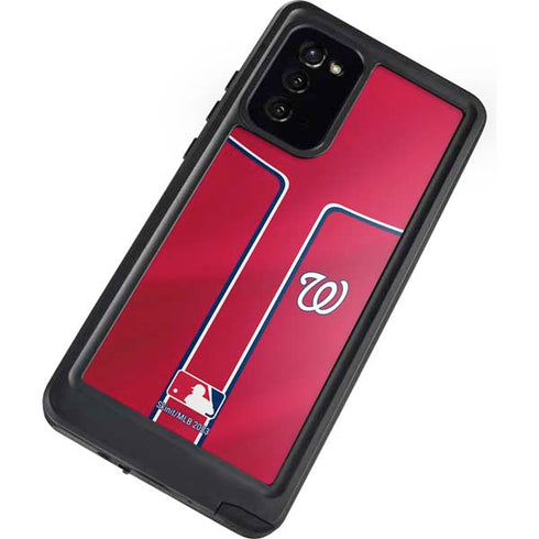 MLB Washington Nationals Alternate Jersey Galaxy Note20 5G Waterproof Case