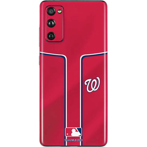 MLB Washington Nationals Alternate Jersey Galaxy S20 Fan Edition Skin