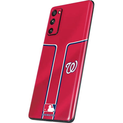 MLB Washington Nationals Alternate Jersey Galaxy S20 Fan Edition Skin