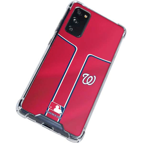 MLB Washington Nationals Alternate Jersey Galaxy S20 FE Clear Case