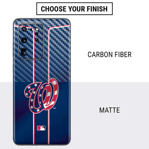 MLB Washington Nationals Alternate Jersey Galaxy S20 Ultra 5G Skin