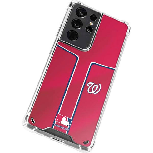MLB Washington Nationals Alternate Jersey Galaxy S21 Ultra 5G Clear Case