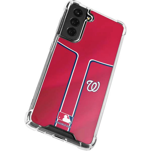 MLB Washington Nationals Alternate Jersey Galaxy S22 Plus Clear Case