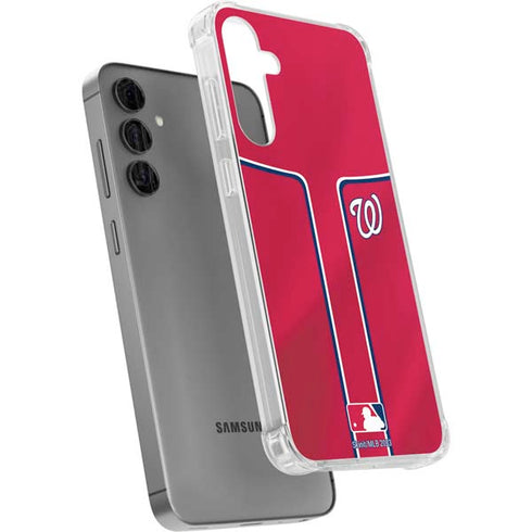 MLB Washington Nationals Alternate Jersey Galaxy S24 Plus Clear Case