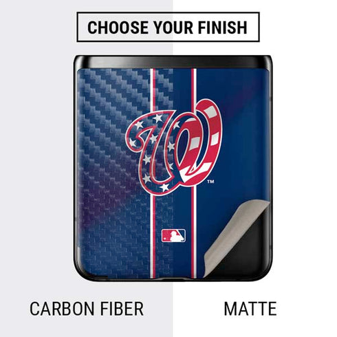 MLB Washington Nationals Alternate Jersey Galaxy Z Flip Skin