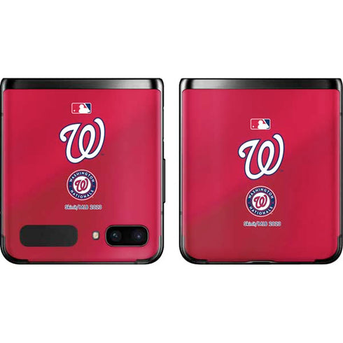 MLB Washington Nationals Alternate Jersey Galaxy Z Flip Skin