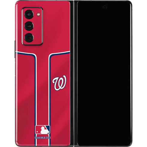 MLB Washington Nationals Alternate Jersey Galaxy Z Fold2 5G Skin