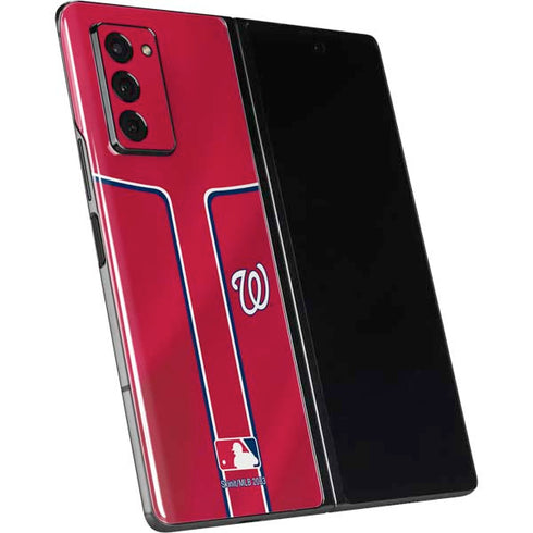 MLB Washington Nationals Alternate Jersey Galaxy Z Fold2 5G Skin