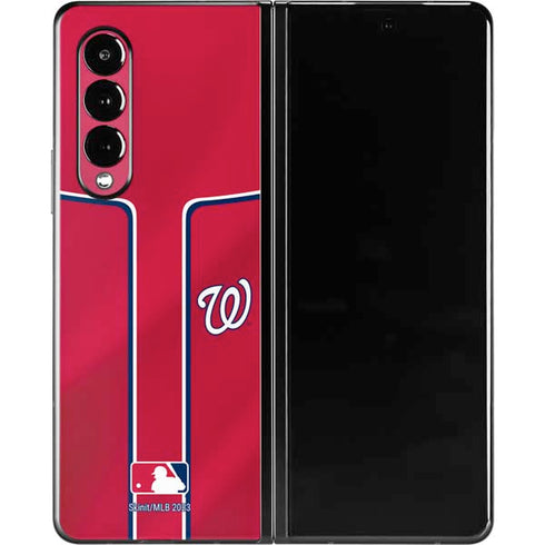 MLB Washington Nationals Alternate Jersey Galaxy Z Fold3 5G Skin