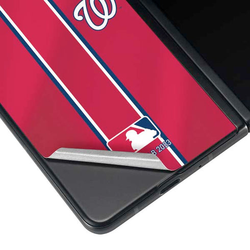 MLB Washington Nationals Alternate Jersey Galaxy Z Fold3 5G Skin