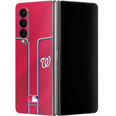 MLB Washington Nationals Alternate Jersey Galaxy Z Fold4 5G Skin