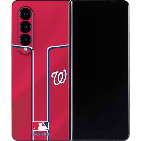 MLB Washington Nationals Alternate Jersey Galaxy Z Fold4 5G Skin
