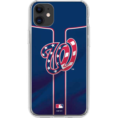 MLB Washington Nationals Alternate Jersey iPhone 11 Clear Case