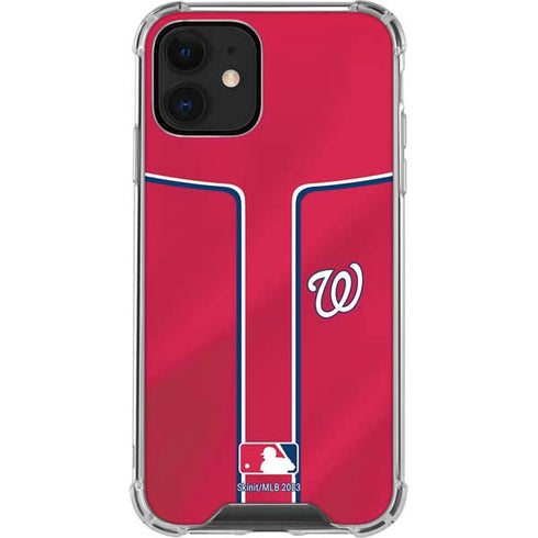 MLB Washington Nationals Alternate Jersey iPhone 12 Clear Case