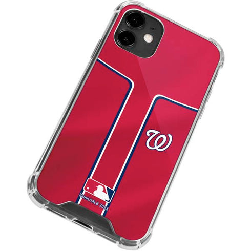 MLB Washington Nationals Alternate Jersey iPhone 12 Clear Case