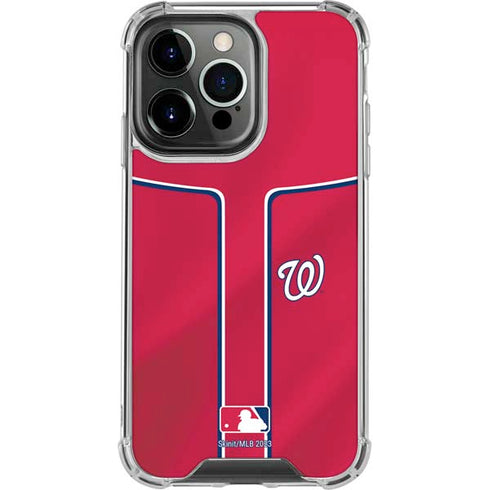 MLB Washington Nationals Alternate Jersey iPhone 13 Pro Clear Case