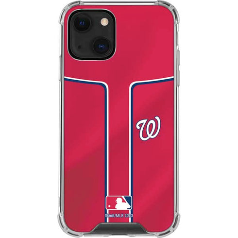 MLB Washington Nationals Alternate Jersey iPhone 15 Plus Clear Case