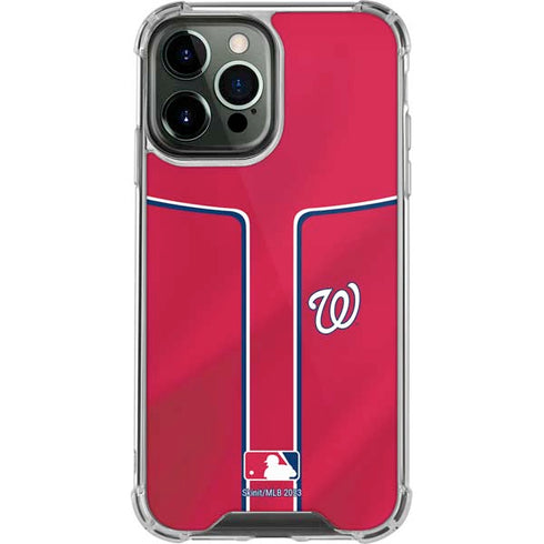 MLB Washington Nationals Alternate Jersey iPhone 14 Pro Max Clear Case