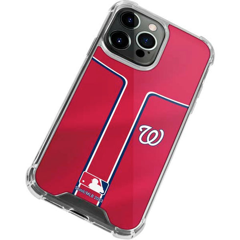MLB Washington Nationals Alternate Jersey iPhone 14 Pro Max Clear Case