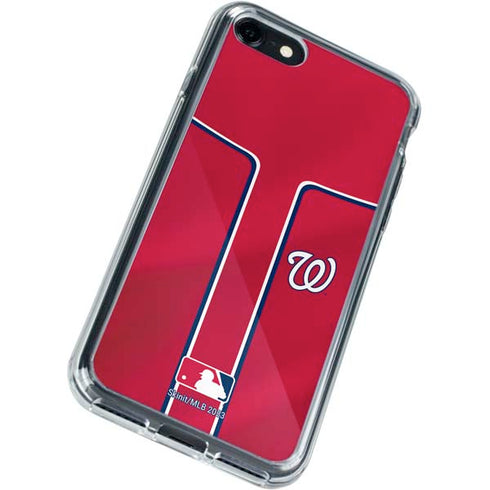 MLB Washington Nationals Alternate Jersey iPhone SE (2nd & 3rd Gen) Clear Case