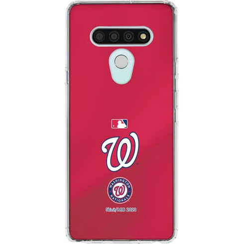 MLB Washington Nationals Alternate Jersey LG Stylo 6 Clear Case