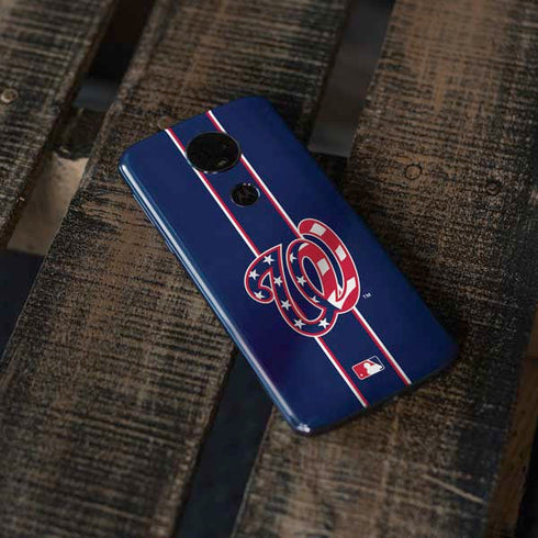 MLB Washington Nationals Alternate Jersey Moto E5 Plus Skin