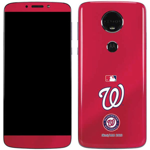 MLB Washington Nationals Alternate Jersey Moto E5 Plus Skin
