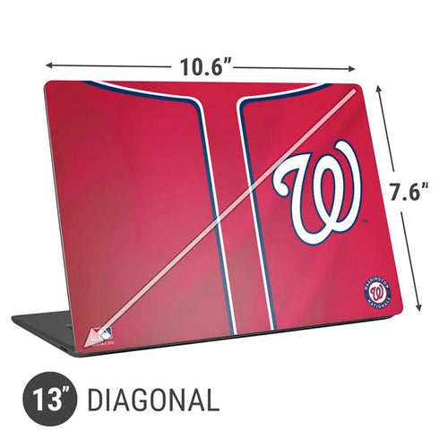 MLB Washington Nationals Alternate Jersey Universal Laptop 13in (10.6 x 7.6in) Skin