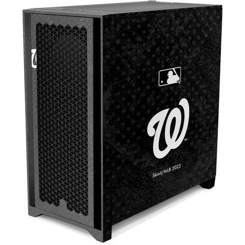 MLB Washington Nationals Dark Wash Corsair 4000D Tempered Glass Mid-Tower ATX Case Skin