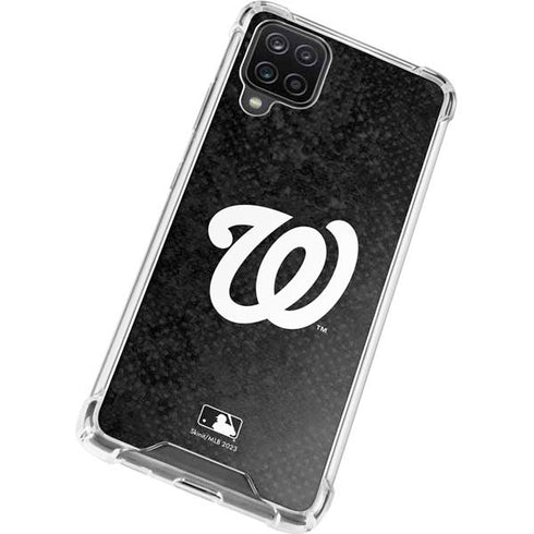 MLB Washington Nationals Dark Wash Galaxy A12 Clear Case