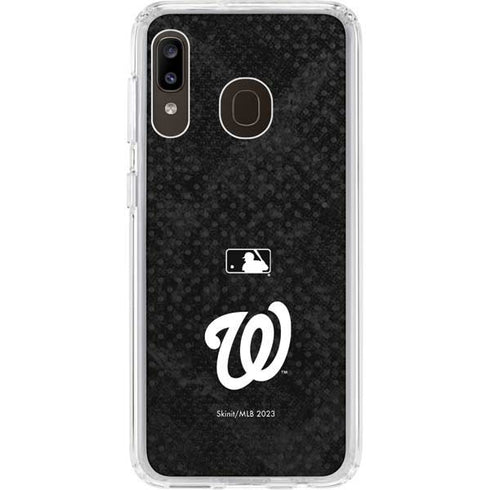 MLB Washington Nationals Dark Wash Galaxy A20 Clear Case