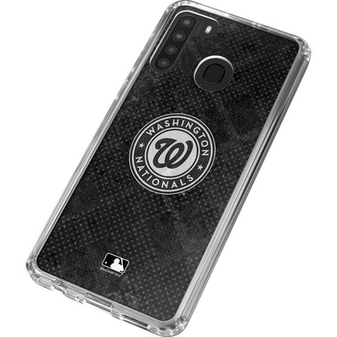MLB Washington Nationals Dark Wash Galaxy A21 Clear Case