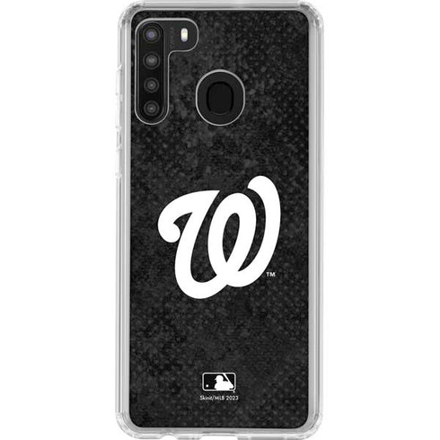 MLB Washington Nationals Dark Wash Galaxy A21 Clear Case